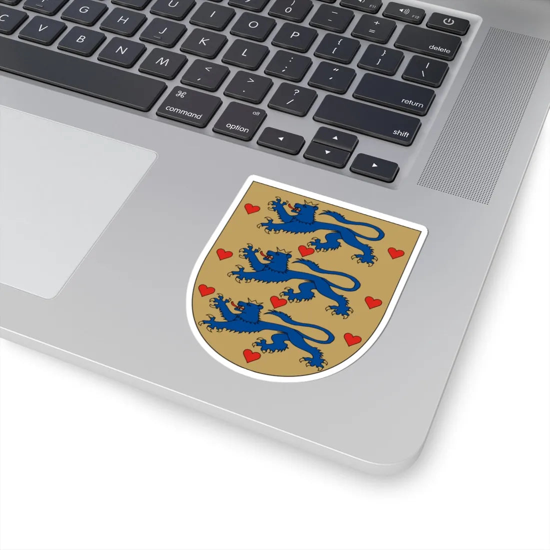 Arms of Denmark (Denmark) (Coat of Arms) STICKER Vinyl Kiss-Cut Decal - The Sticker Space