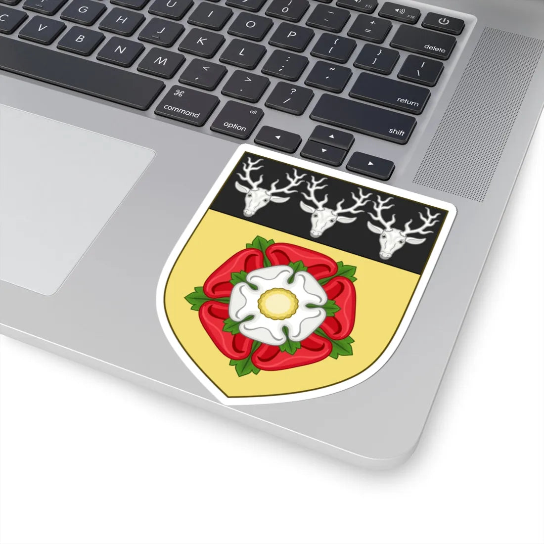 Arms of Derbyshire County Council 1937 (England) (Coat of Arms) STICKER Vinyl Kiss-Cut Decal - The Sticker Space