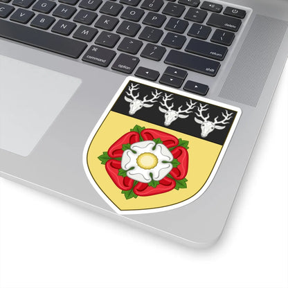 Arms of Derbyshire County Council 1937 (England) (Coat of Arms) STICKER Vinyl Kiss-Cut Decal - The Sticker Space