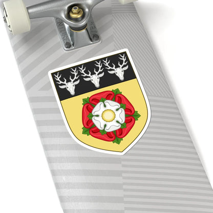 Arms of Derbyshire County Council 1937 (England) (Coat of Arms) STICKER Vinyl Kiss-Cut Decal - The Sticker Space