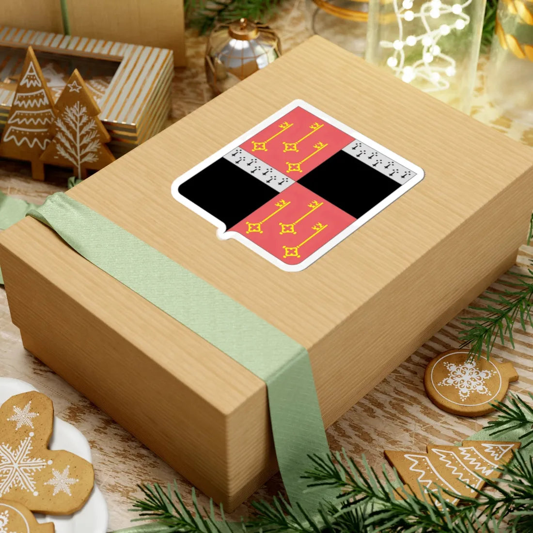 Arms of Destelbergen (Belgium) (Coat of Arms) STICKER Vinyl Kiss-Cut Decal - The Sticker Space