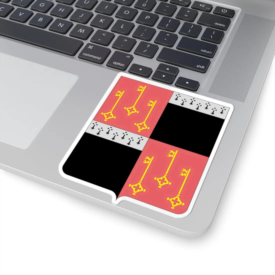 Arms of Destelbergen (Belgium) (Coat of Arms) STICKER Vinyl Kiss-Cut Decal - The Sticker Space