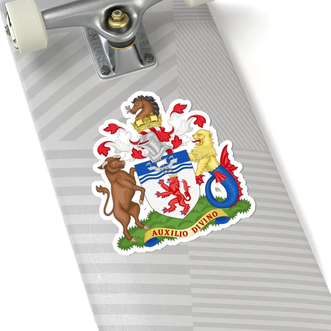 Arms of Devon County Council (England) (Coat of Arms) STICKER Vinyl Kiss-Cut Decal - The Sticker Space