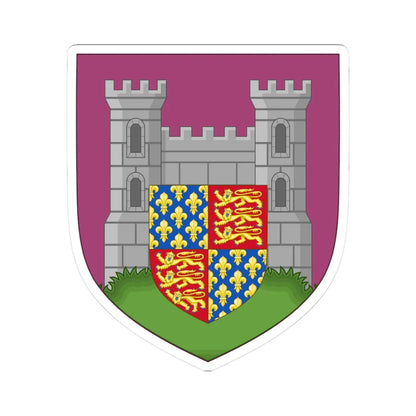 Arms of Dorchester (England) (Coat of Arms) STICKER Vinyl Kiss-Cut Decal 3 Inch White - The Sticker Space