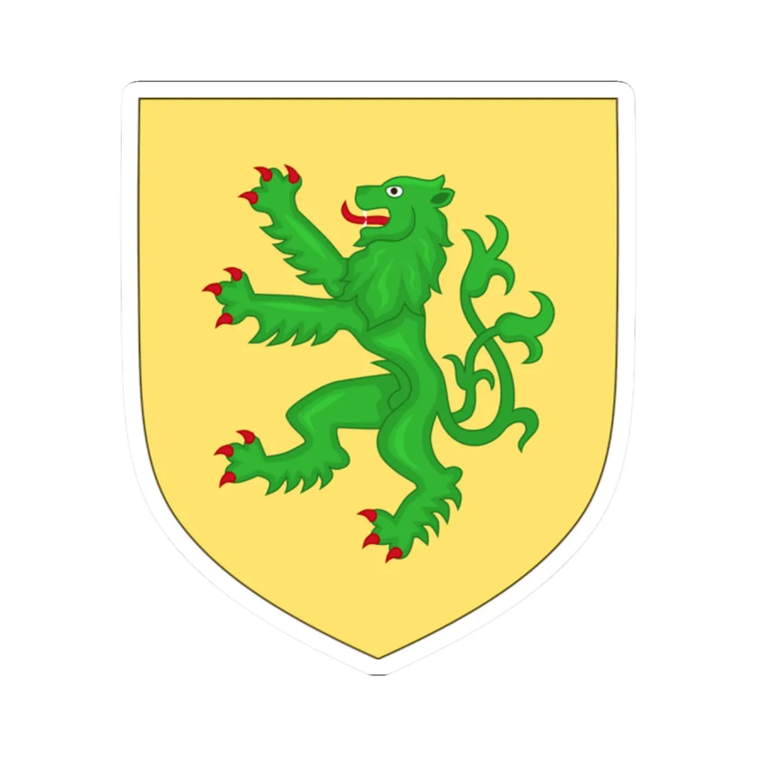 Arms of Dudley Family (England) (Coat of Arms) STICKER Vinyl Kiss-Cut Decal 2 Inch White - The Sticker Space