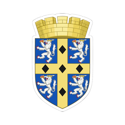 Arms of Durham County Council 1961-1974 (England) (Coat of Arms) STICKER Vinyl Kiss-Cut Decal 6 Inch White - The Sticker Space