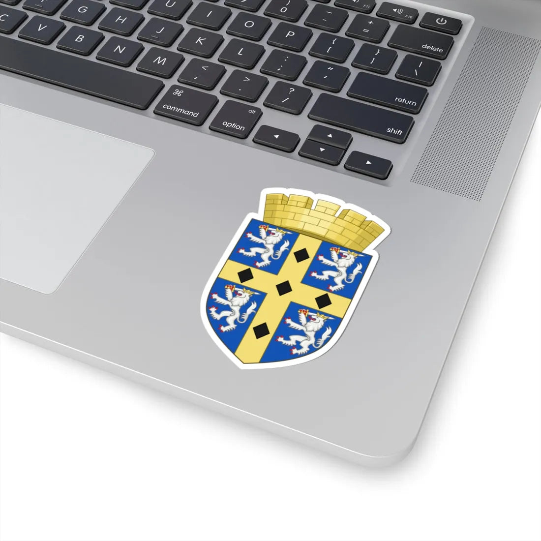 Arms of Durham County Council 1961-1974 (England) (Coat of Arms) STICKER Vinyl Kiss-Cut Decal - The Sticker Space