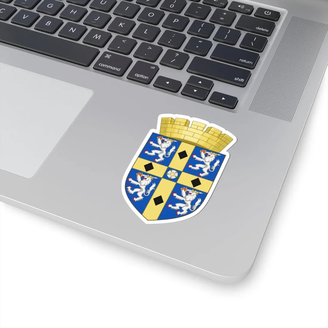 Arms of Durham County Council (England) (Coat of Arms) STICKER Vinyl Kiss-Cut Decal - The Sticker Space