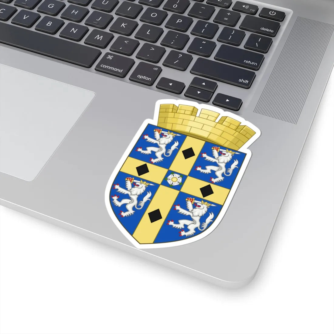 Arms of Durham County Council (England) (Coat of Arms) STICKER Vinyl Kiss-Cut Decal - The Sticker Space