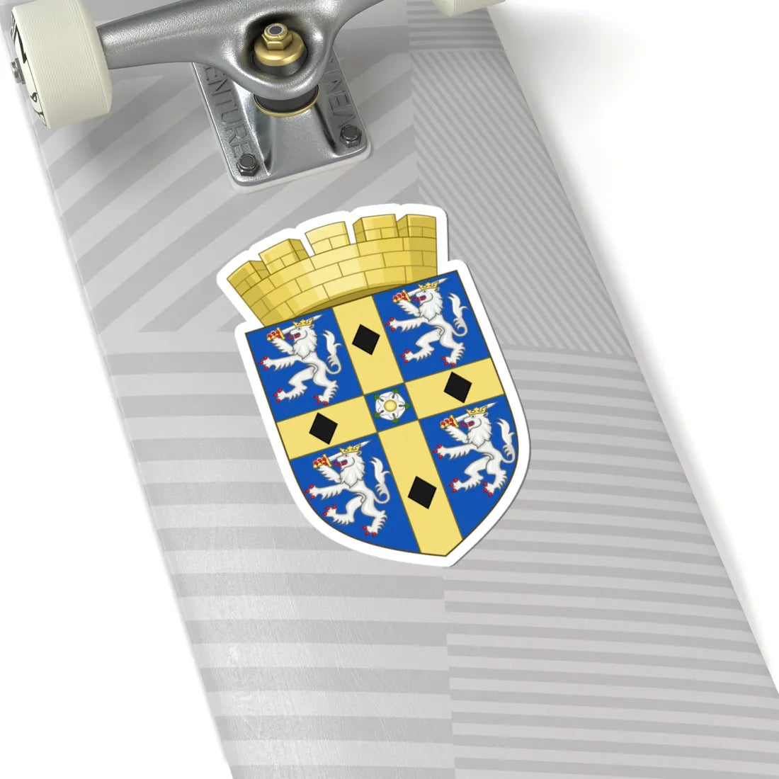 Arms of Durham County Council (England) (Coat of Arms) STICKER Vinyl Kiss-Cut Decal - The Sticker Space