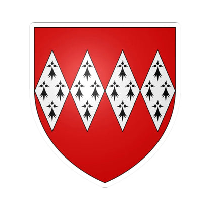 Arms of Dynham (England) (Coat of Arms) STICKER Vinyl Kiss-Cut Decal 2 Inch White - The Sticker Space