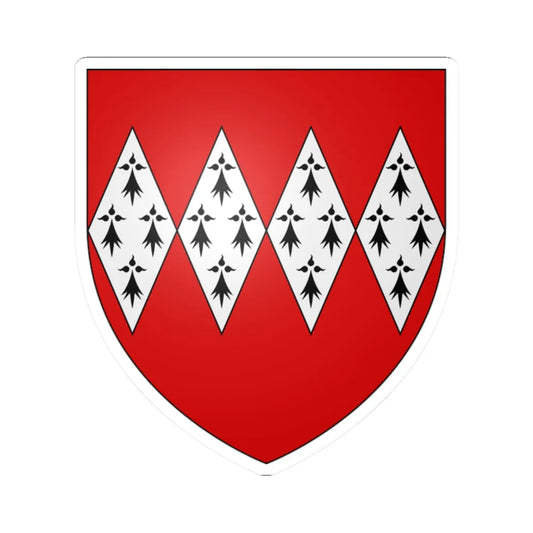 Arms of Dynham (England) (Coat of Arms) STICKER Vinyl Kiss-Cut Decal 2 Inch White - The Sticker Space