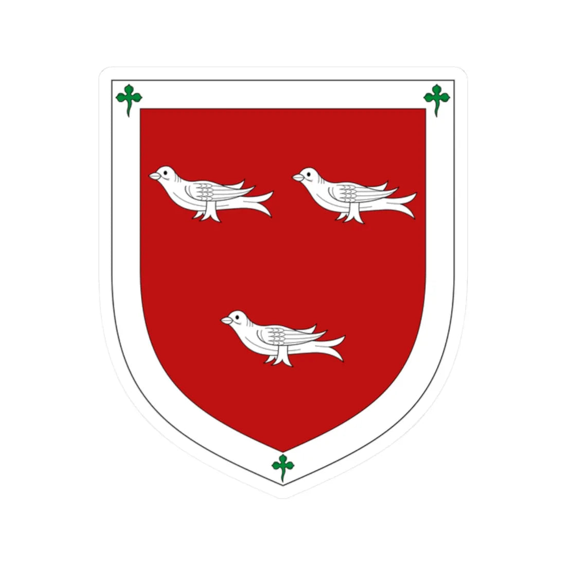 Arms of Earl Cairns (Ireland) (Coat of Arms) STICKER Vinyl Kiss-Cut Decal 2 Inch White - The Sticker Space