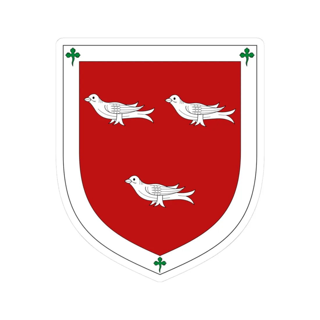 Arms of Earl Cairns (Ireland) (Coat of Arms) STICKER Vinyl Kiss-Cut Decal 3 Inch White - The Sticker Space