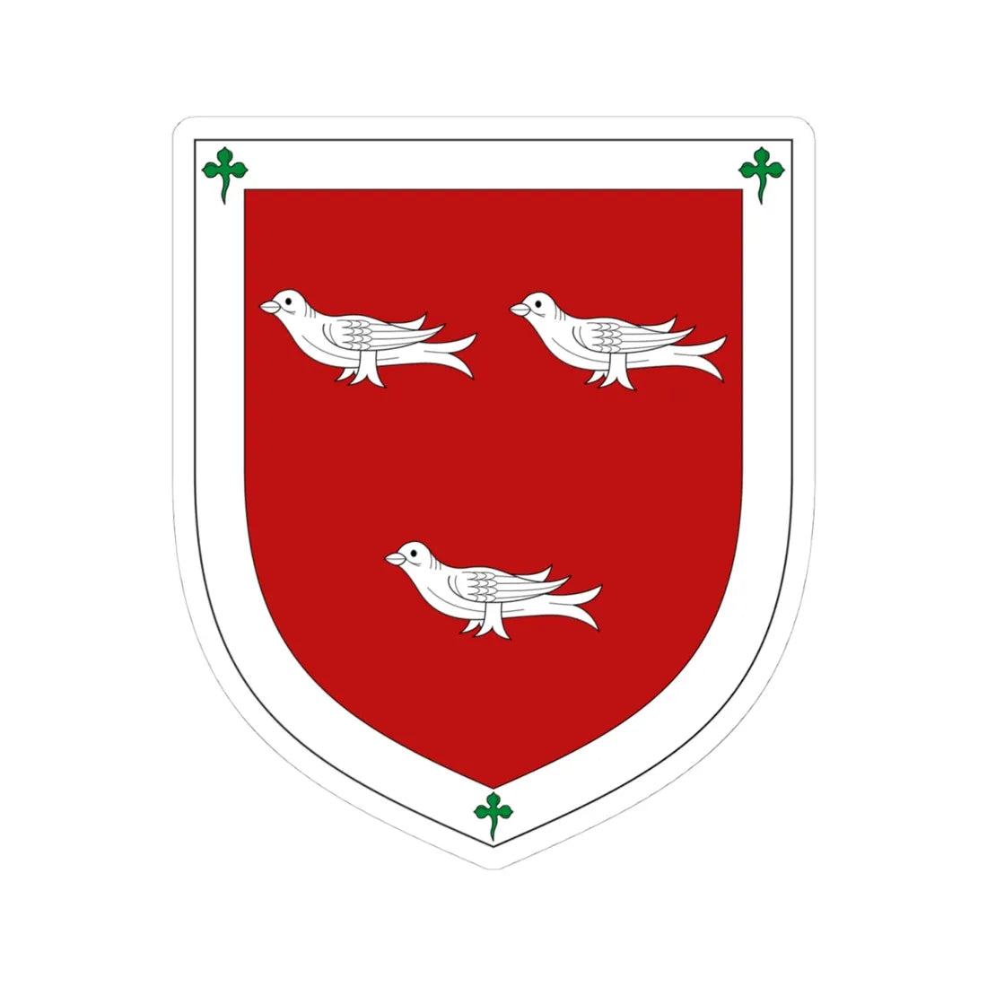 Arms of Earl Cairns (Ireland) (Coat of Arms) STICKER Vinyl Kiss-Cut Decal 4 Inch White - The Sticker Space