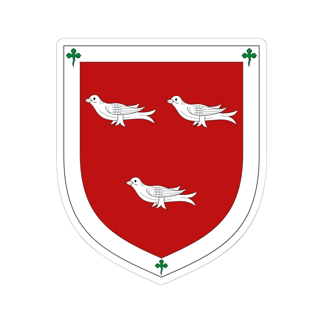 Arms of Earl Cairns (Ireland) (Coat of Arms) STICKER Vinyl Kiss-Cut Decal 6 Inch White - The Sticker Space