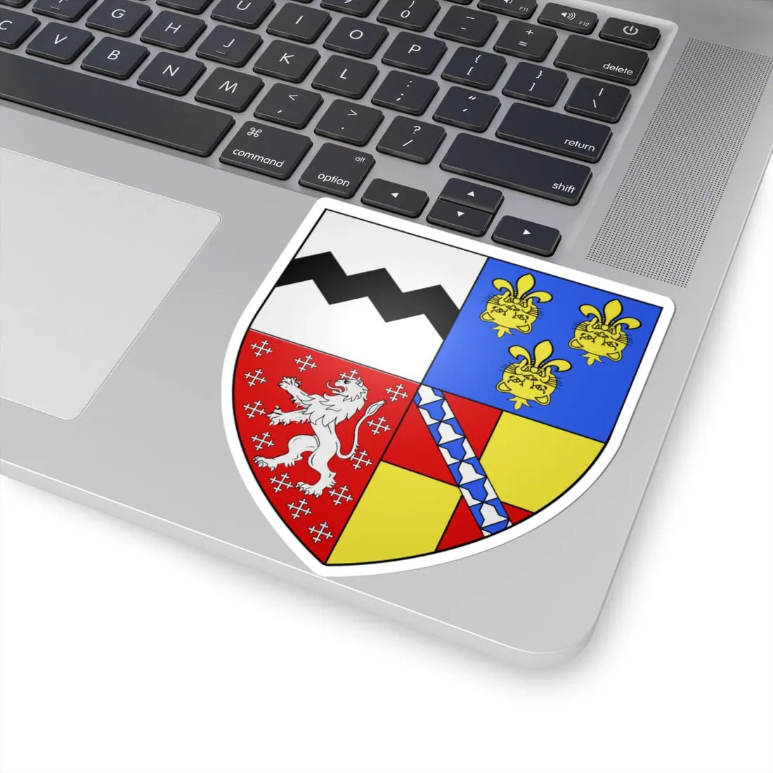 Arms of Earl de la Warr (England) (Coat of Arms) STICKER Vinyl Kiss-Cut Decal - The Sticker Space
