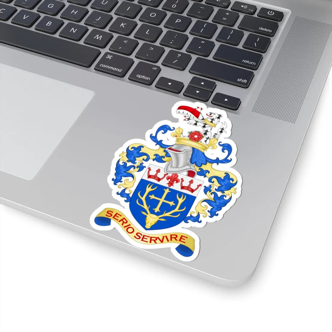 Arms of East Dorset and Wimborne District Council (England) (Coat of Arms) STICKER Vinyl Kiss-Cut Decal - The Sticker Space