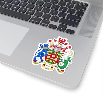 Arms of East Riding of Yorkshire Council (England) (Coat of Arms) STICKER Vinyl Kiss-Cut Decal - The Sticker Space