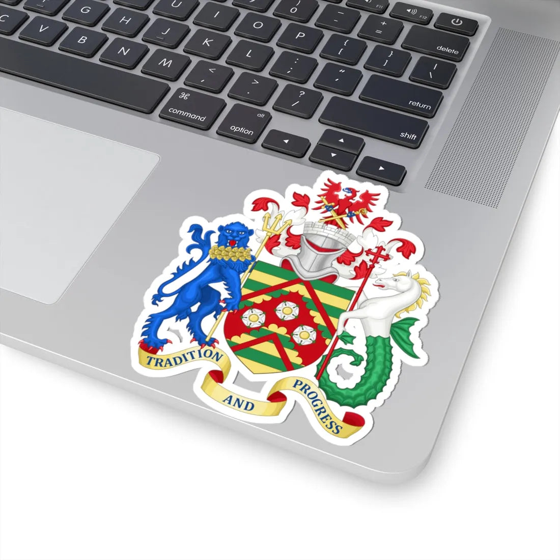 Arms of East Riding of Yorkshire Council (England) (Coat of Arms) STICKER Vinyl Kiss-Cut Decal - The Sticker Space