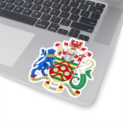 Arms of East Riding of Yorkshire Council (England) (Coat of Arms) STICKER Vinyl Kiss-Cut Decal - The Sticker Space