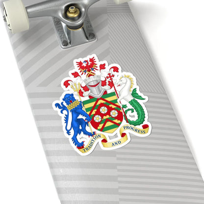Arms of East Riding of Yorkshire Council (England) (Coat of Arms) STICKER Vinyl Kiss-Cut Decal - The Sticker Space