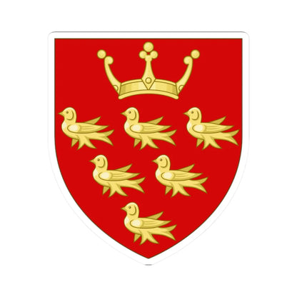 Arms of East Sussex County Council 1937-1974 (England) (Coat of Arms) STICKER Vinyl Kiss-Cut Decal 2 Inch White - The Sticker Space