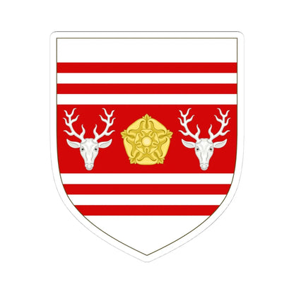 Arms of Eastbourne Borough Council (England) (Coat of Arms) STICKER Vinyl Kiss-Cut Decal 4 Inch White - The Sticker Space