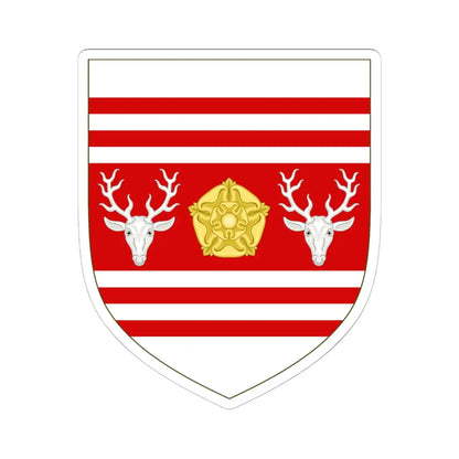 Arms of Eastbourne Borough Council (England) (Coat of Arms) STICKER Vinyl Kiss-Cut Decal 6 Inch White - The Sticker Space