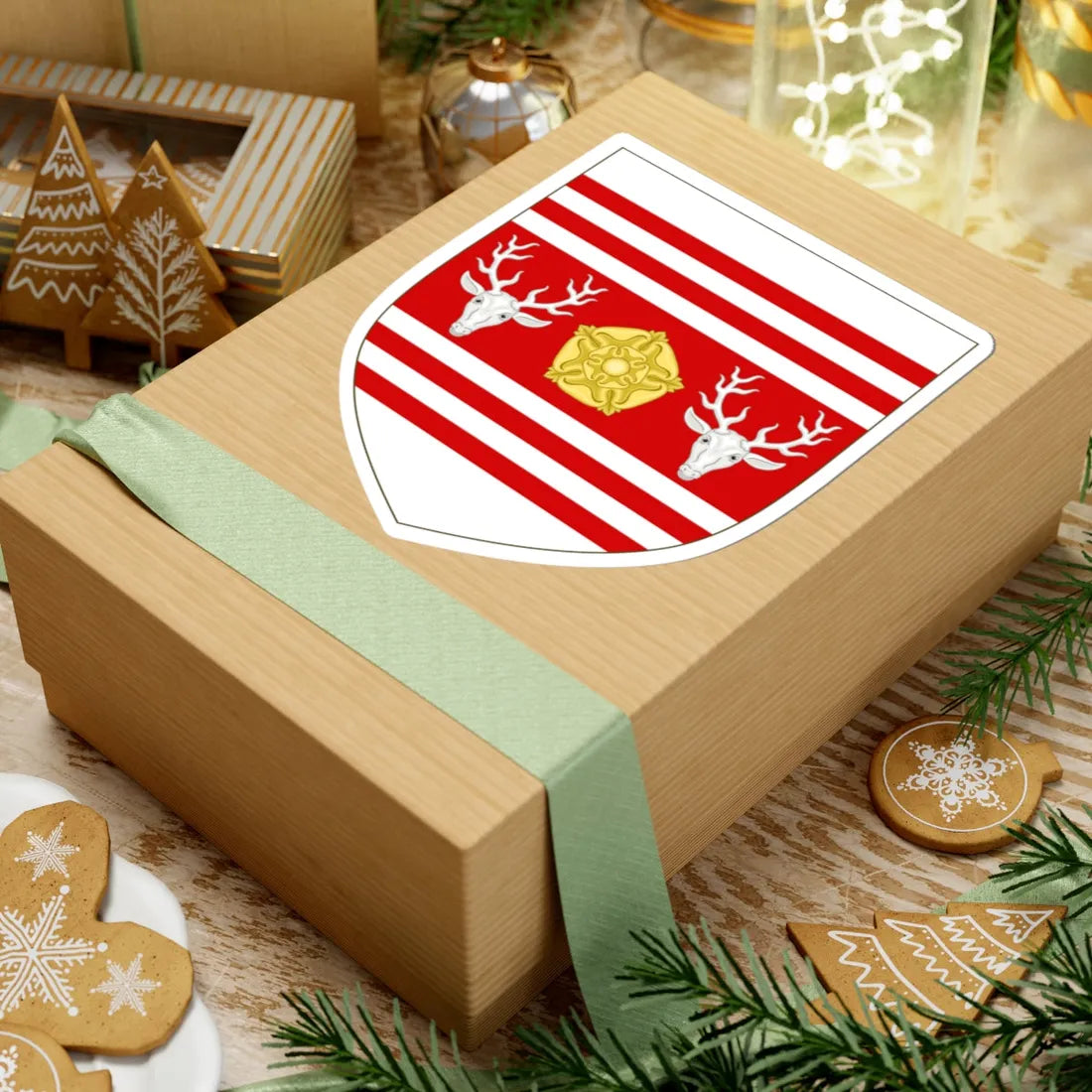 Arms of Eastbourne Borough Council (England) (Coat of Arms) STICKER Vinyl Kiss-Cut Decal - The Sticker Space