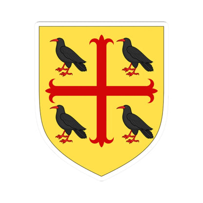 Arms of Edmund of Abingdon (England) (Coat of Arms) STICKER Vinyl Kiss-Cut Decal 2 Inch White - The Sticker Space