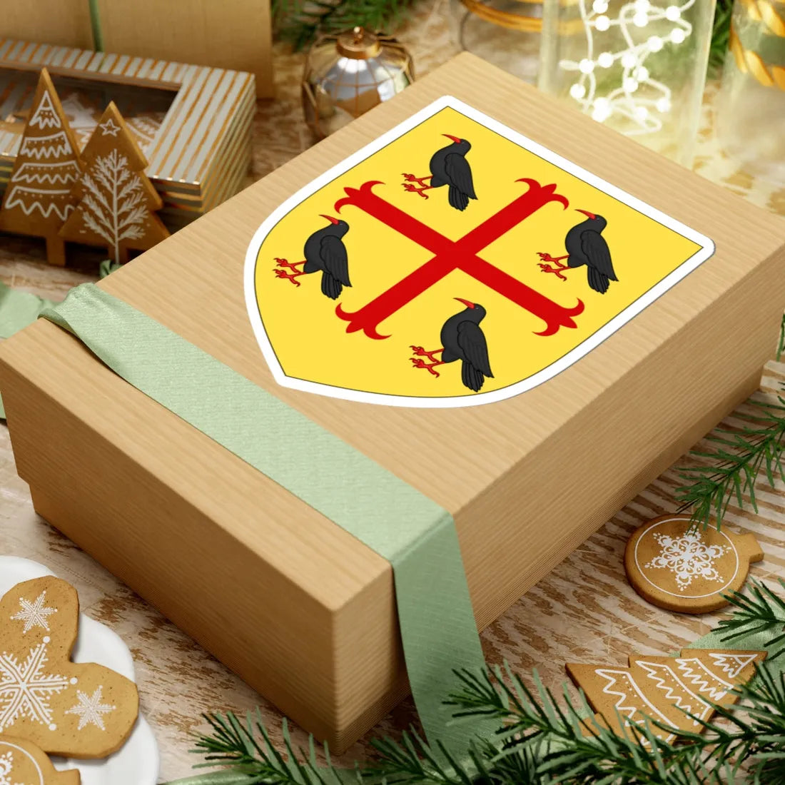 Arms of Edmund of Abingdon (England) (Coat of Arms) STICKER Vinyl Kiss-Cut Decal - The Sticker Space