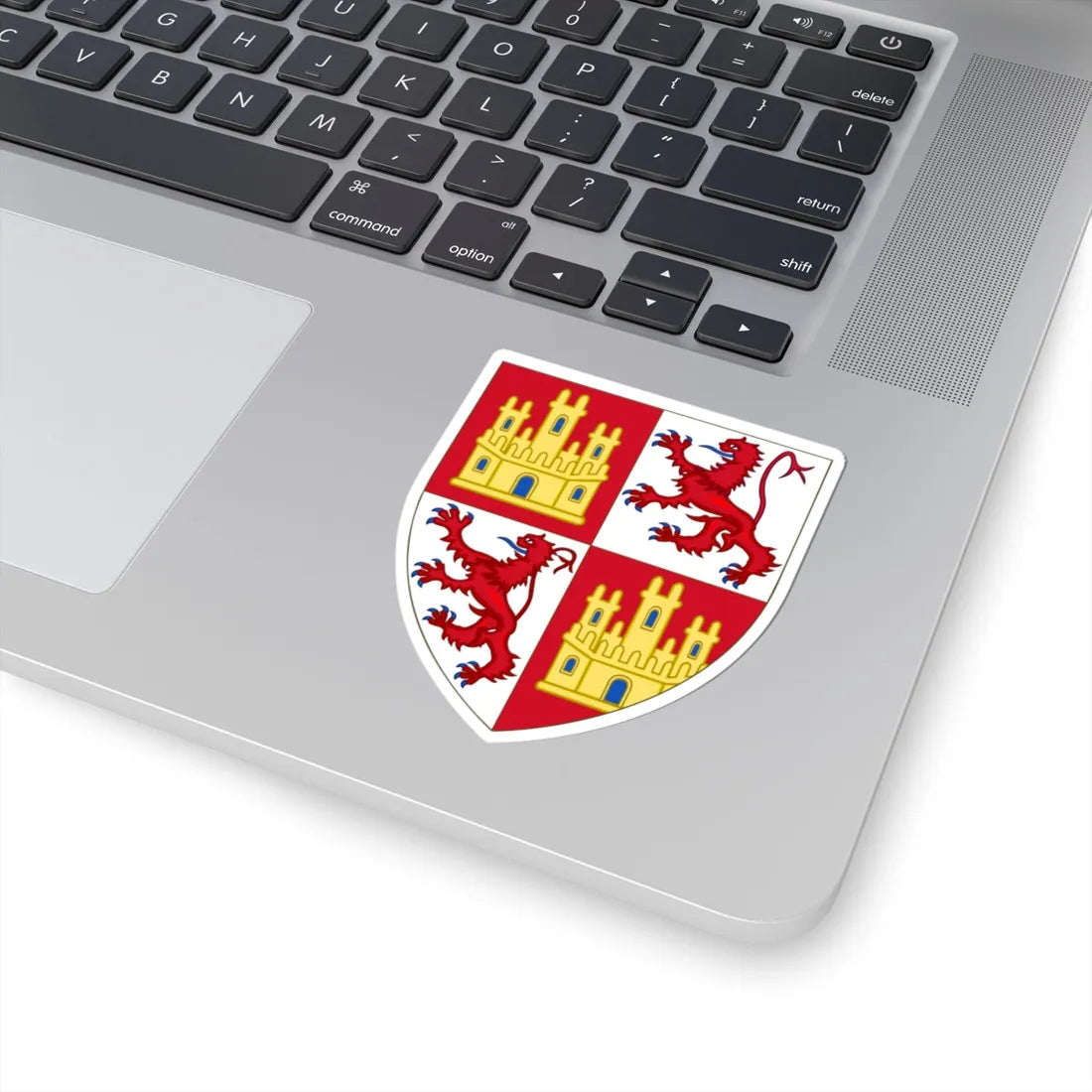 Arms of Eleanor of Castile Queen of England (England) (Coat of Arms) STICKER Vinyl Kiss-Cut Decal - The Sticker Space