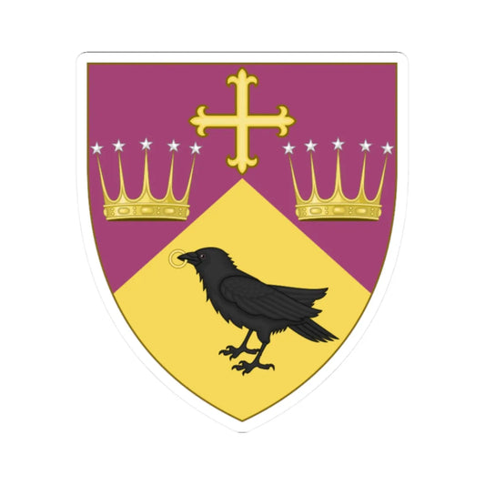 Arms of Ellesmere College Escutcheon Only (England) (Coat of Arms) STICKER Vinyl Kiss-Cut Decal 2 Inch White - The Sticker Space