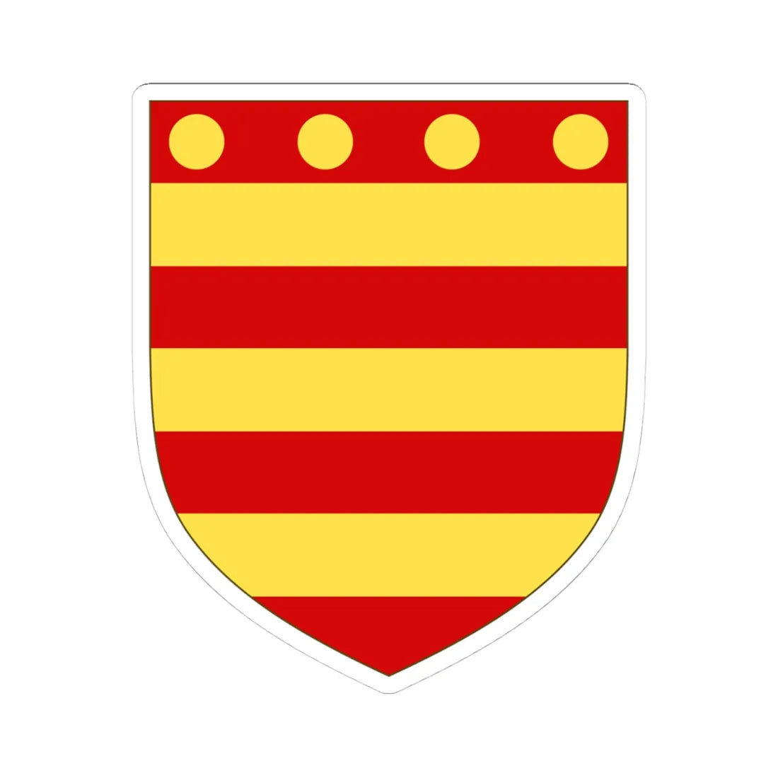 Arms of Ewan Cameron (Scotland) (Coat of Arms) STICKER Vinyl Kiss-Cut Decal 4 Inch White - The Sticker Space