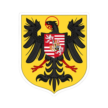 Arms of Ferdinand I and Maximilian II as Kings of the Romans (Austria) (Coat of Arms) STICKER Vinyl Kiss-Cut Decal 3 Inch White - The Sticker Space