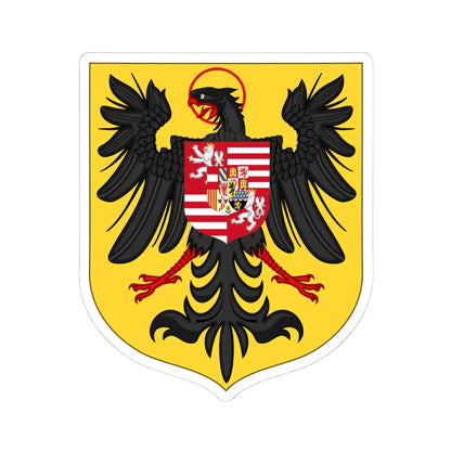 Arms of Ferdinand I and Maximilian II as Kings of the Romans (Austria) (Coat of Arms) STICKER Vinyl Kiss-Cut Decal 4 Inch White - The Sticker Space