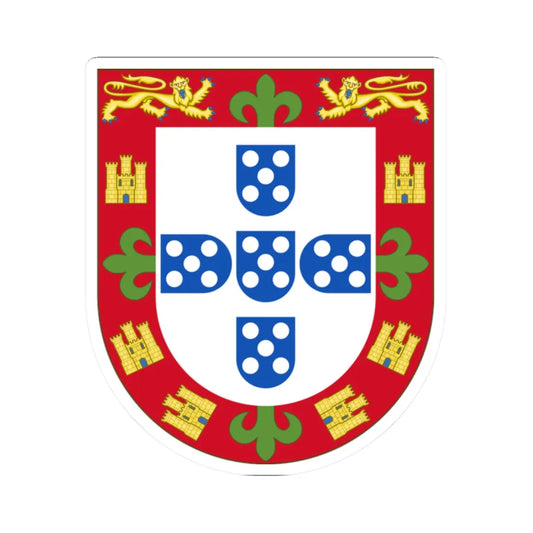 Arms of Ferdinand the Holy Prince of Portugal (Portugal) (Coat of Arms) STICKER Vinyl Kiss-Cut Decal 2 Inch White - The Sticker Space