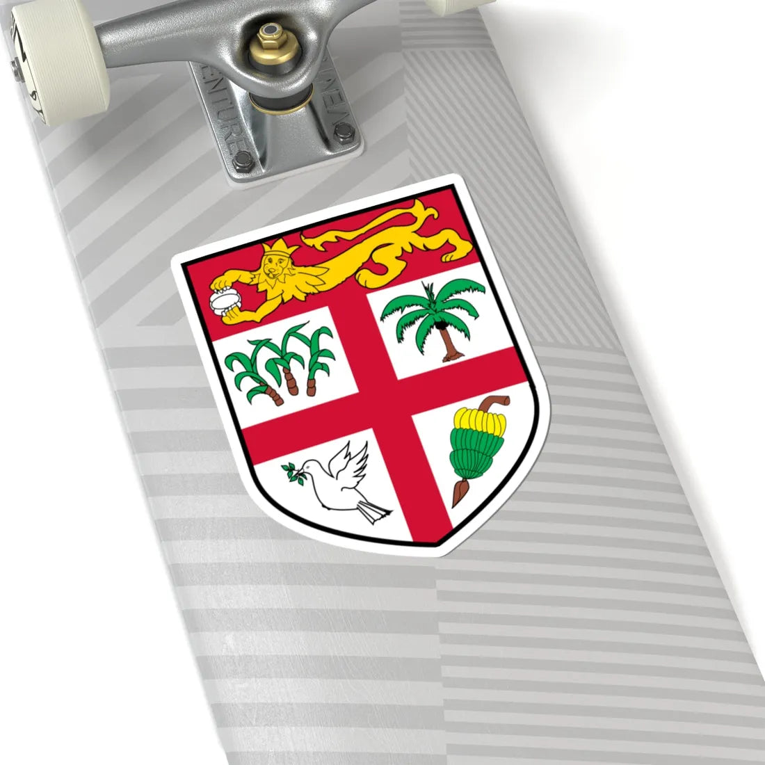 Arms of Fiji (Fiji) (Coat of Arms) STICKER Vinyl Kiss-Cut Decal - The Sticker Space