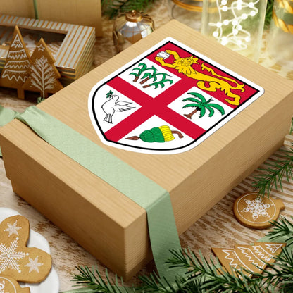 Arms of Fiji (Fiji) (Coat of Arms) STICKER Vinyl Kiss-Cut Decal - The Sticker Space