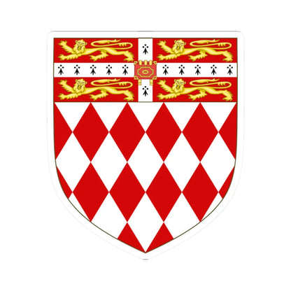 Arms of Fitzwilliam College Cambridge (England) (Coat of Arms) STICKER Vinyl Kiss-Cut Decal 2 Inch White - The Sticker Space