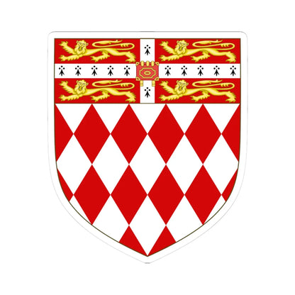 Arms of Fitzwilliam College Cambridge (England) (Coat of Arms) STICKER Vinyl Kiss-Cut Decal 3 Inch White - The Sticker Space