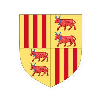 Arms of Foix-Béarn (Spain) (Coat of Arms) STICKER Vinyl Kiss-Cut Decal 2 Inch White - The Sticker Space