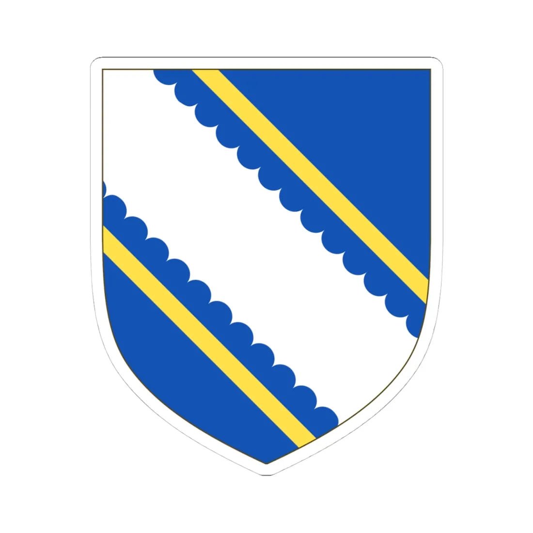 Arms of Fortescue (England) (Coat of Arms) STICKER Vinyl Kiss-Cut Decal 4 Inch White - The Sticker Space