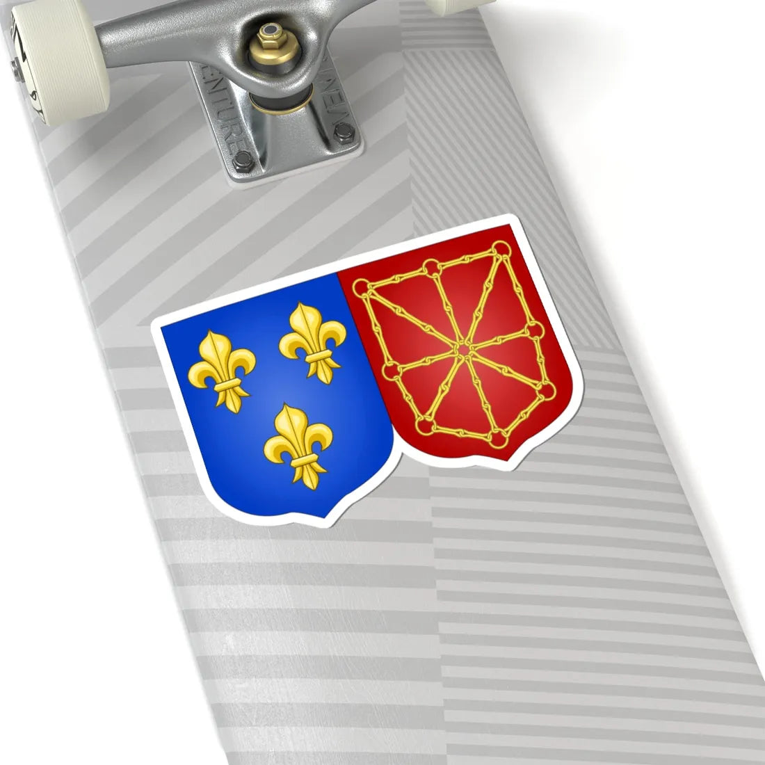Arms of France and Navarre 1589-1790 (Spain) (Coat of Arms) STICKER Vinyl Kiss-Cut Decal - The Sticker Space