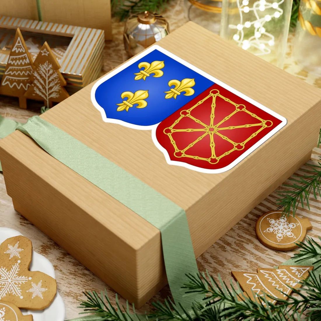 Arms of France and Navarre 1589-1790 (Spain) (Coat of Arms) STICKER Vinyl Kiss-Cut Decal - The Sticker Space