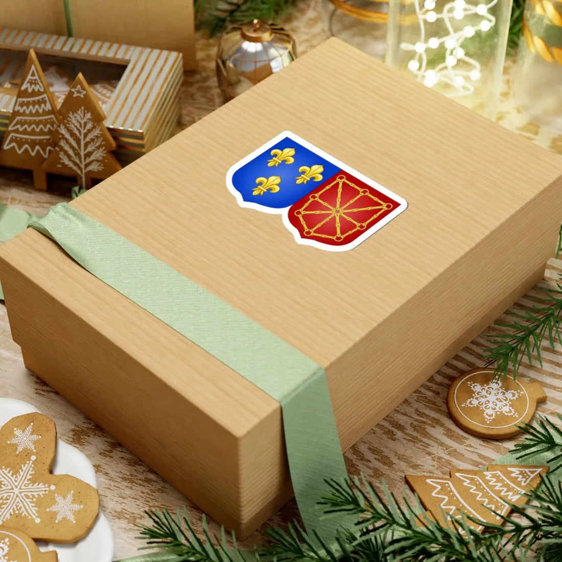 Arms of France and Navarre 1589-1790 (Spain) (Coat of Arms) STICKER Vinyl Kiss-Cut Decal - The Sticker Space