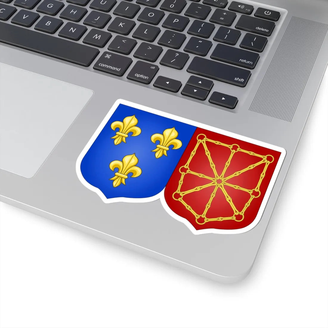 Arms of France and Navarre 1589-1790 (Spain) (Coat of Arms) STICKER Vinyl Kiss-Cut Decal - The Sticker Space