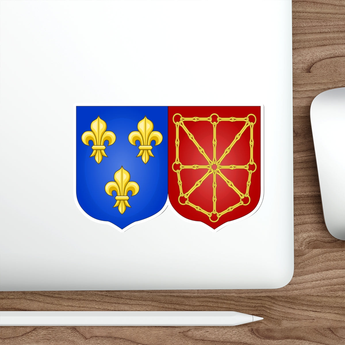 Arms of France and Navarre (1589-1790) STICKER Vinyl Die-Cut Decal-The Sticker Space