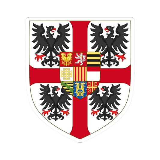 Arms of Francesco III Gonzaga Duke of Mantua (Italy) (Coat of Arms) STICKER Vinyl Kiss-Cut Decal 2 Inch White - The Sticker Space